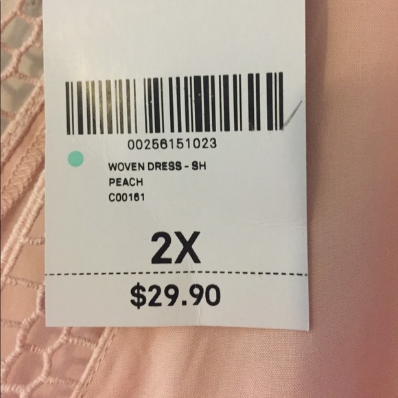 F21 plus woven peach boho dress - Picture 8 of 8